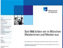 Tablet Screenshot of meisterschulen-mchn.de